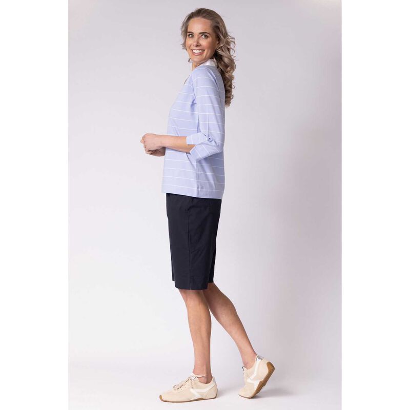 B Essentials By Ballantynes Woven Collar Polo image number 5